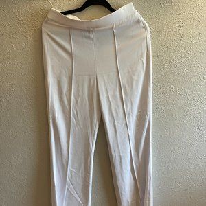 Alice & Olivia White Pleated Pants